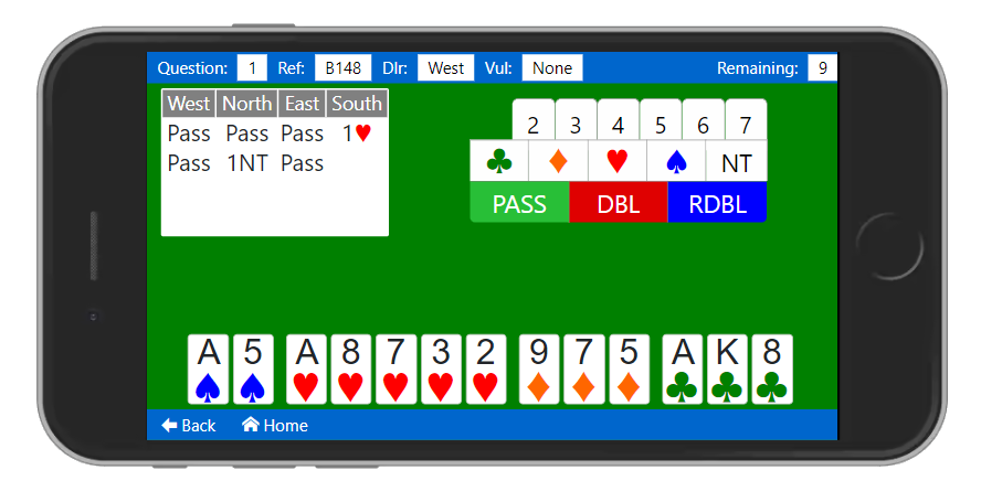acol bidding practice